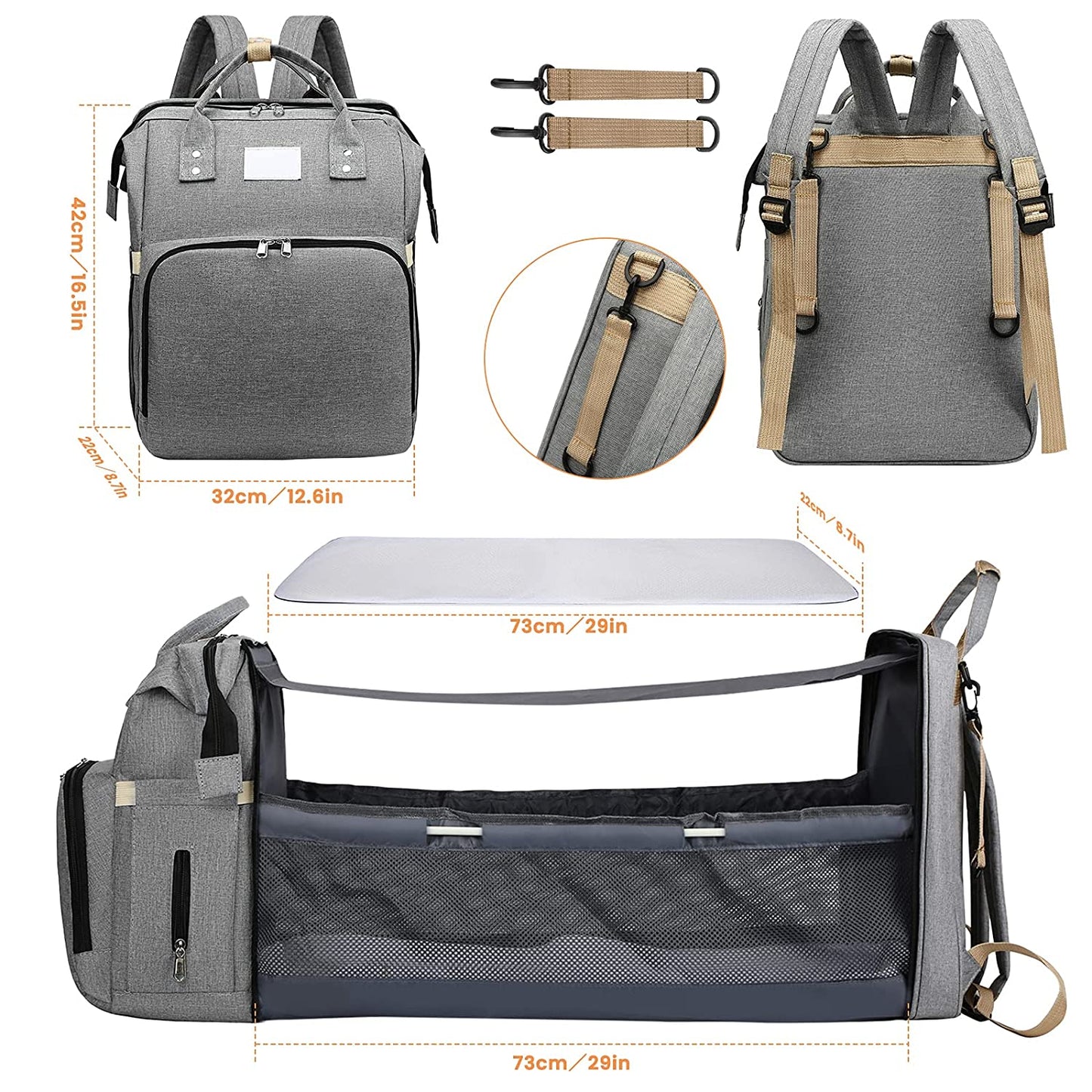Wasserfeste Wickeltasche